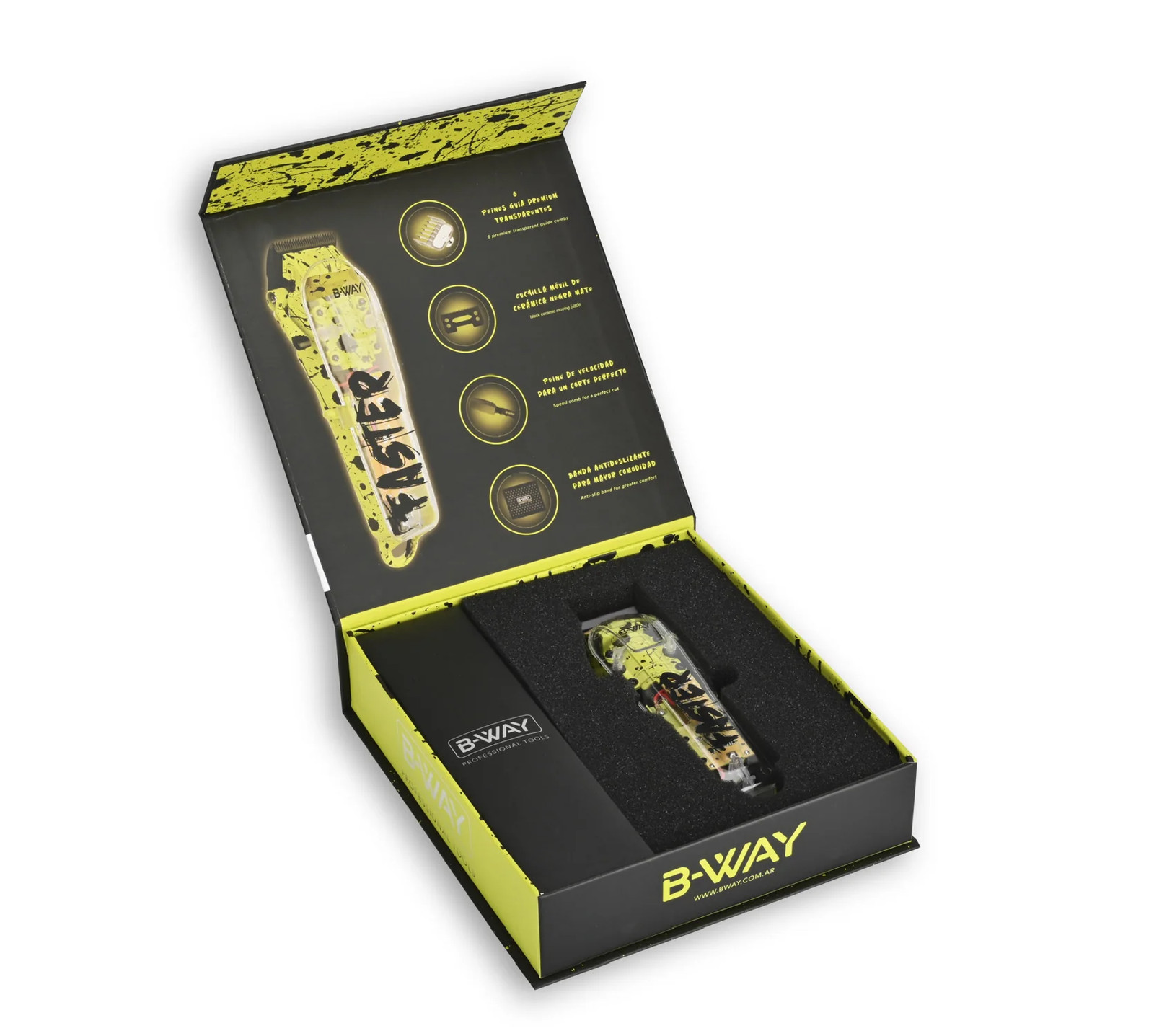 B-Way Faster Cord/Cordless Clipper #BW1FASTER – Pro Hair Clipper – Fast Ship