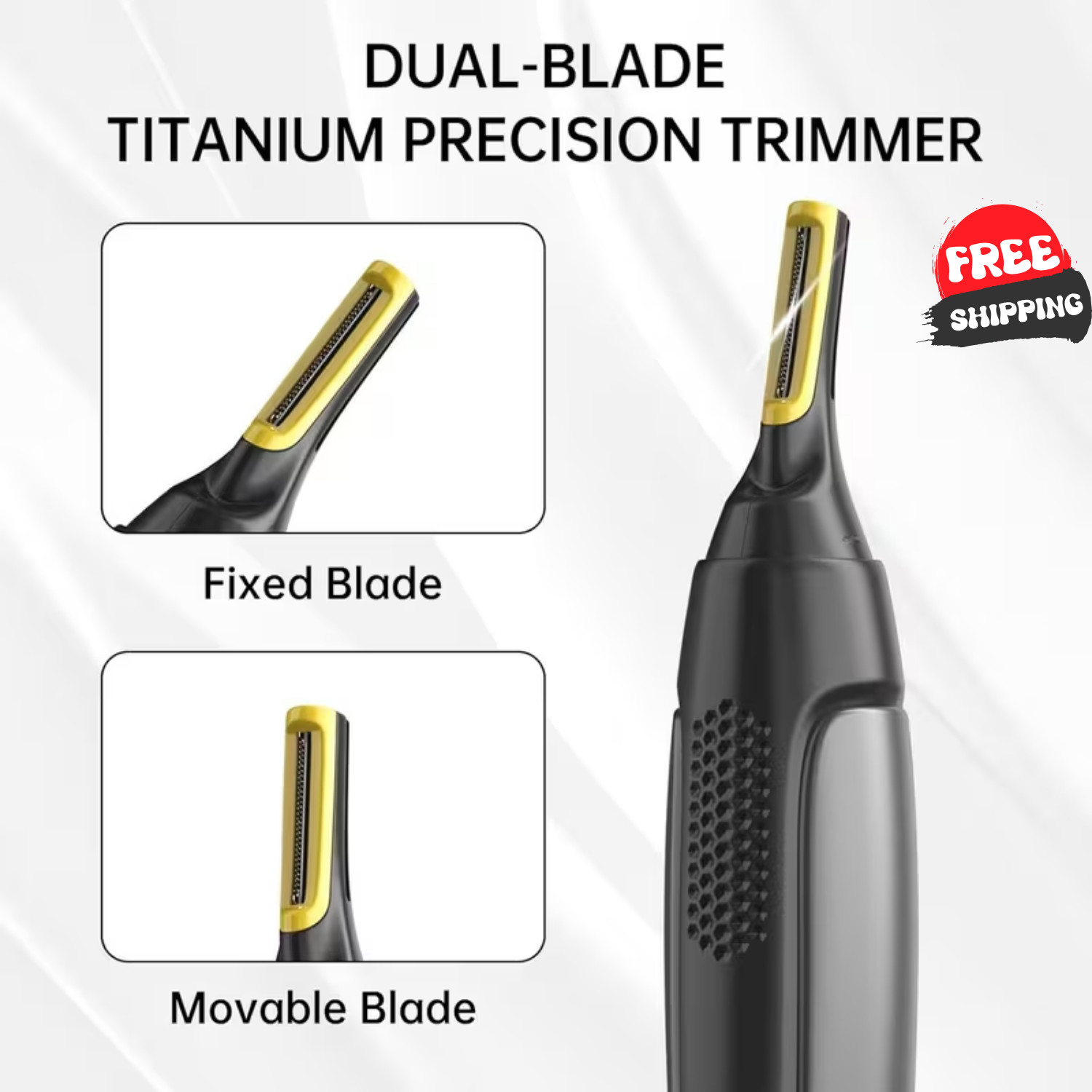 Men Electric Ear Beard Nose Hair Trimmer Eyebrow Mustache Remover Shaver Clipper