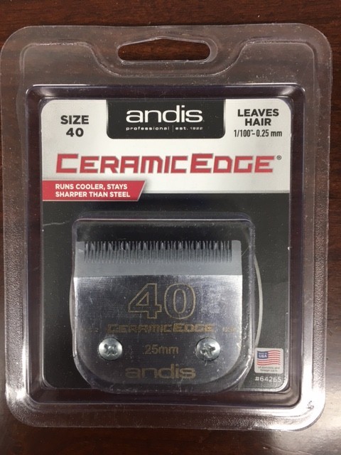 Andis CeramicEdge Detachable Blade Size 40 #64265 1/100″-0.25 mm