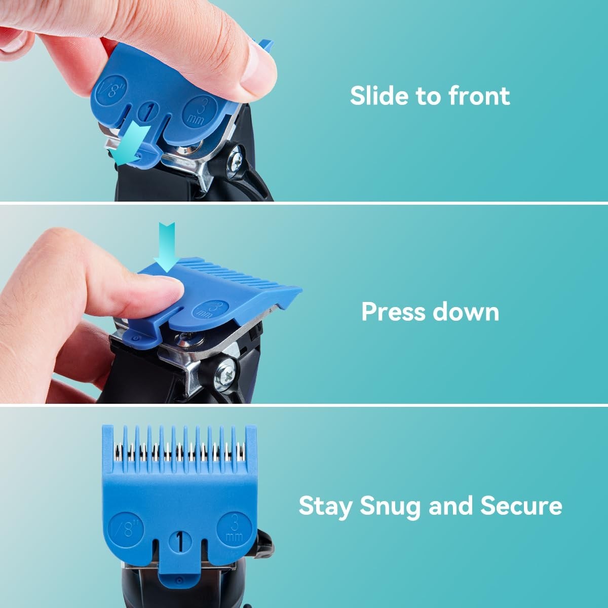 Wahl Clipper Guards Set 1 Pcs Professional Hair Clipper Combs Guides Wahl Rep…
