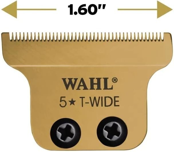 Wahl Detailer Li Gold Replacement T-Wide Blade Titanium DLC #2215-700