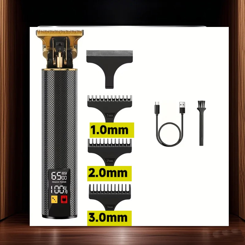T9 Electric Vintage Shaver Barber Cordless Hair Cutting Machine USB Charging Hai