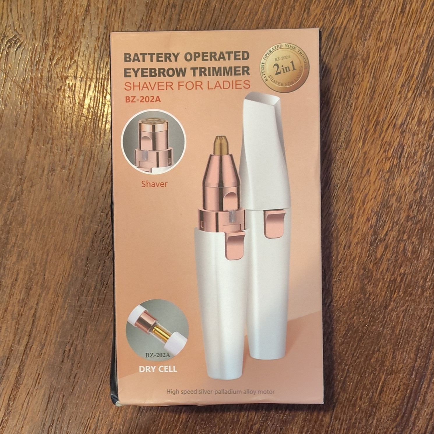 Women’s 2-in-1 Eyebrow & Face Trimmer 2 Heads Battery Power Indicator BZ-202A