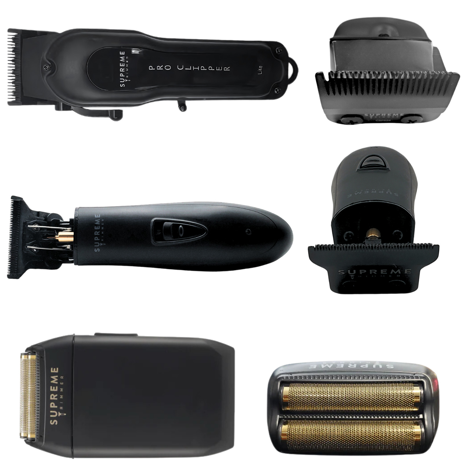 Supreme Trimmer Pro Clipper, Trimmer & Shaver Kit | STC5030 ST5220 STF602 Black
