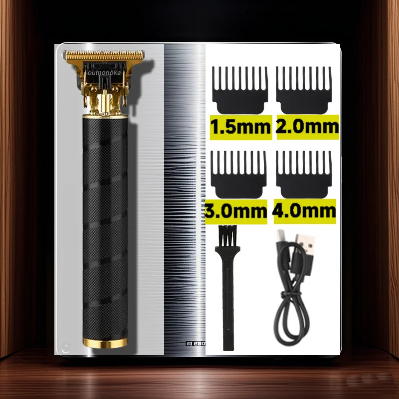 T9 Electric Vintage Shaver Barber Cordless Hair Cutting Machine USB Charging Hai