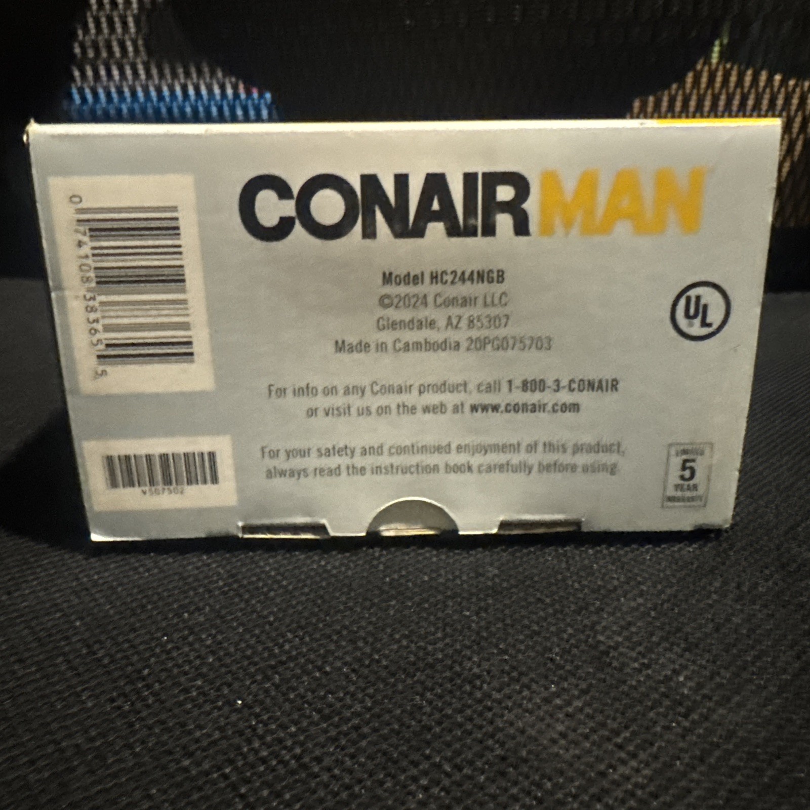 CONAIR Man Custom Cut Clippers 18-piece Haircut Kit Home Hair Cutting New in Box