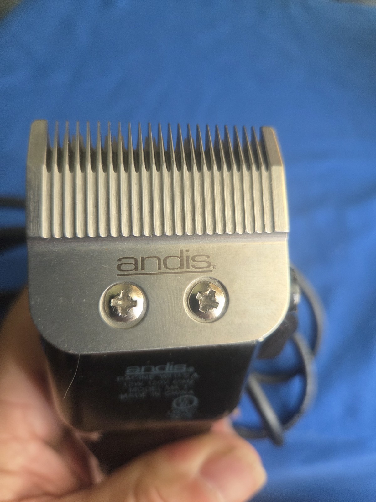 ANDIS MA-1 SILVER & BLACK ADJUSTABLE HAIR CLIPPERS Good Vintage Cutters