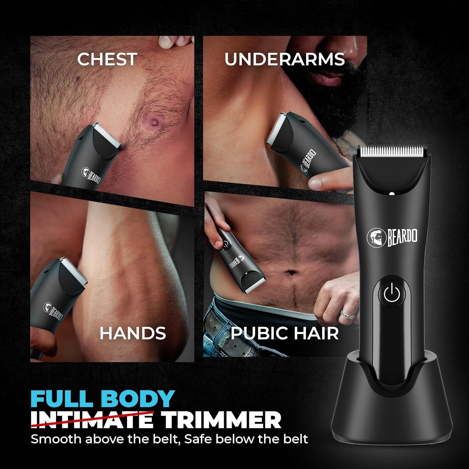 BEARDO Ball Safe Pro Trimmer For Men,BDTO048,Black