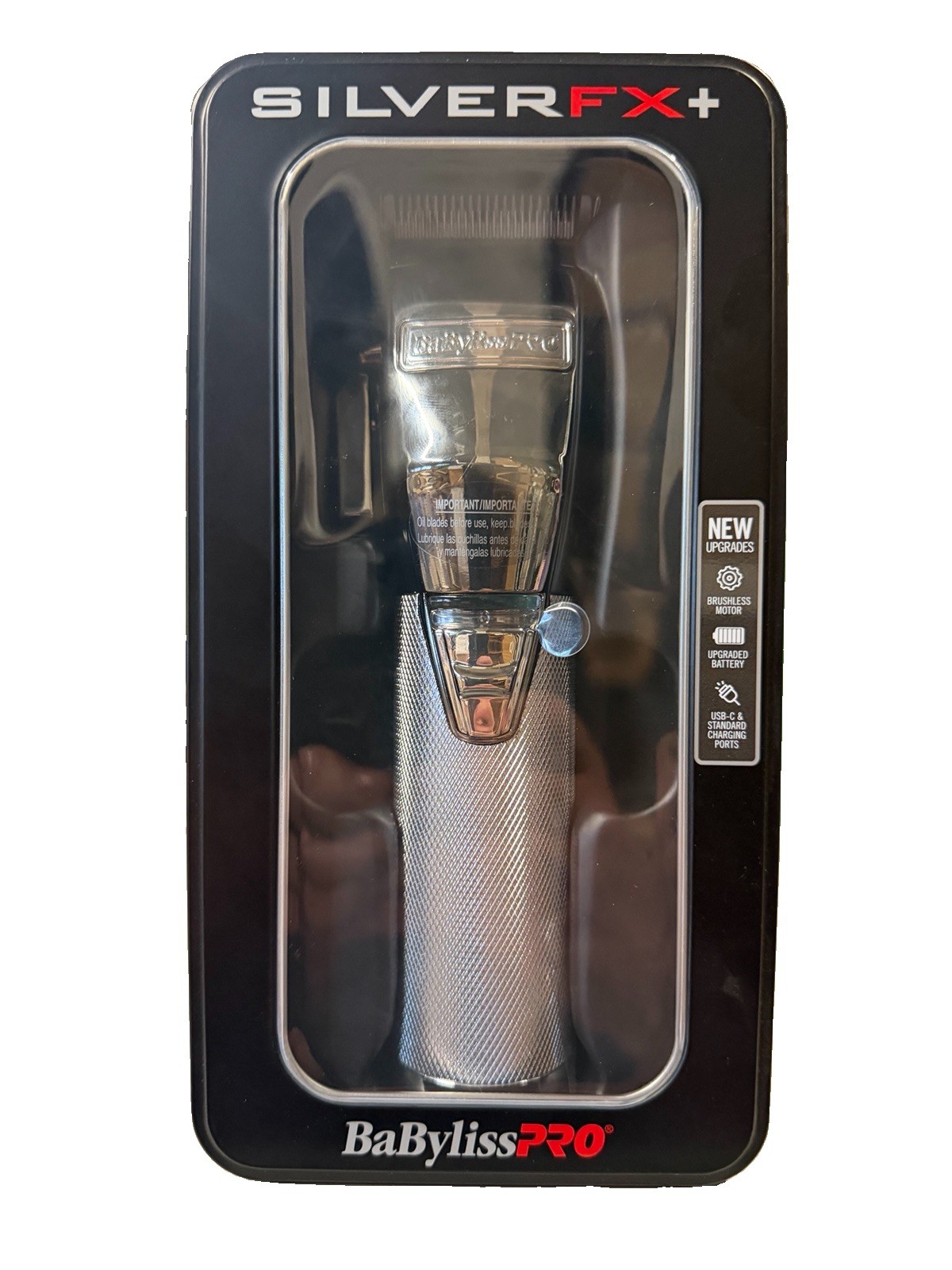 BaBylissPRO FX+ Cordless Adjustable Blade Clipper Silver FX870NS NEW $250