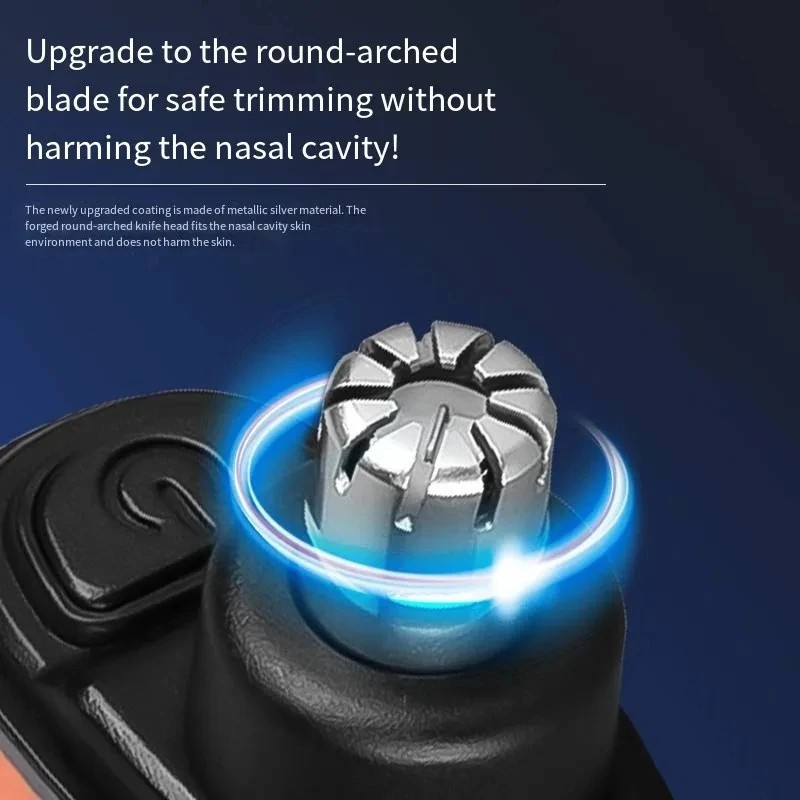Nose Ear Hair Trimmer for Men – USB C Rechargeable Portable Fast Charge, Compact