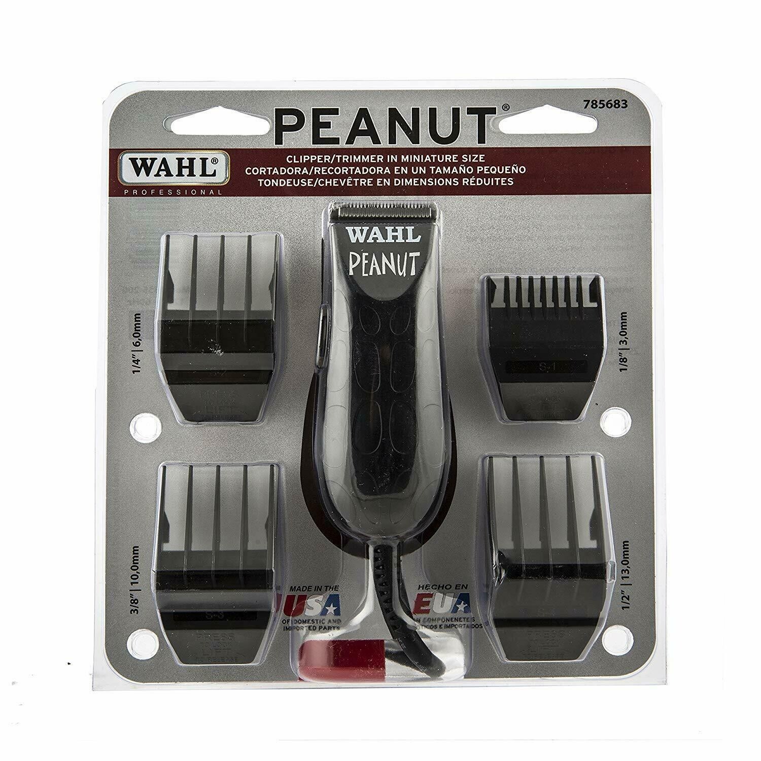 NEW Wahl Peanut Clipper Trimmer Black Corded Trimmer 8655-200