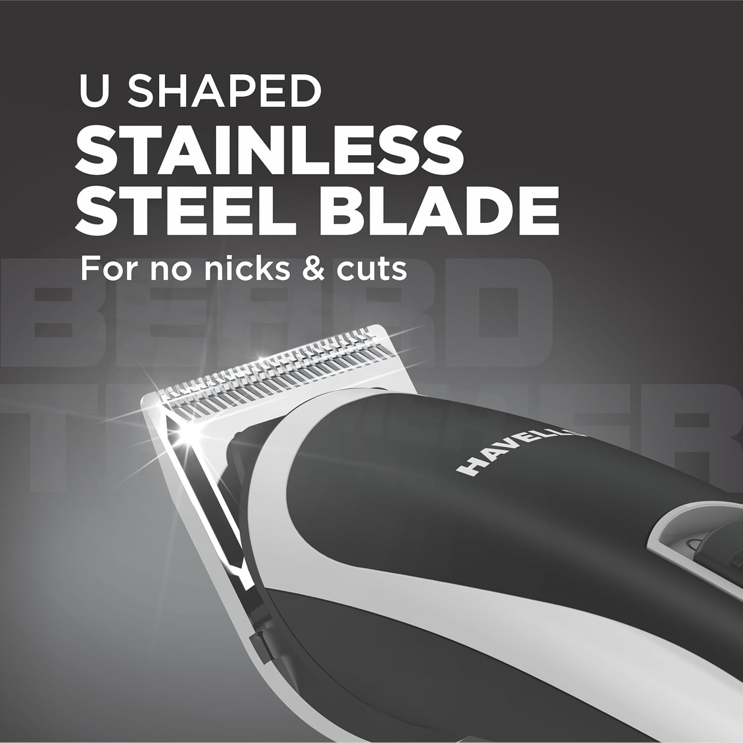 Havells BT2111 Beard Trimmer, 0.5mm Precision, SS Blades, 45 Min Runtime