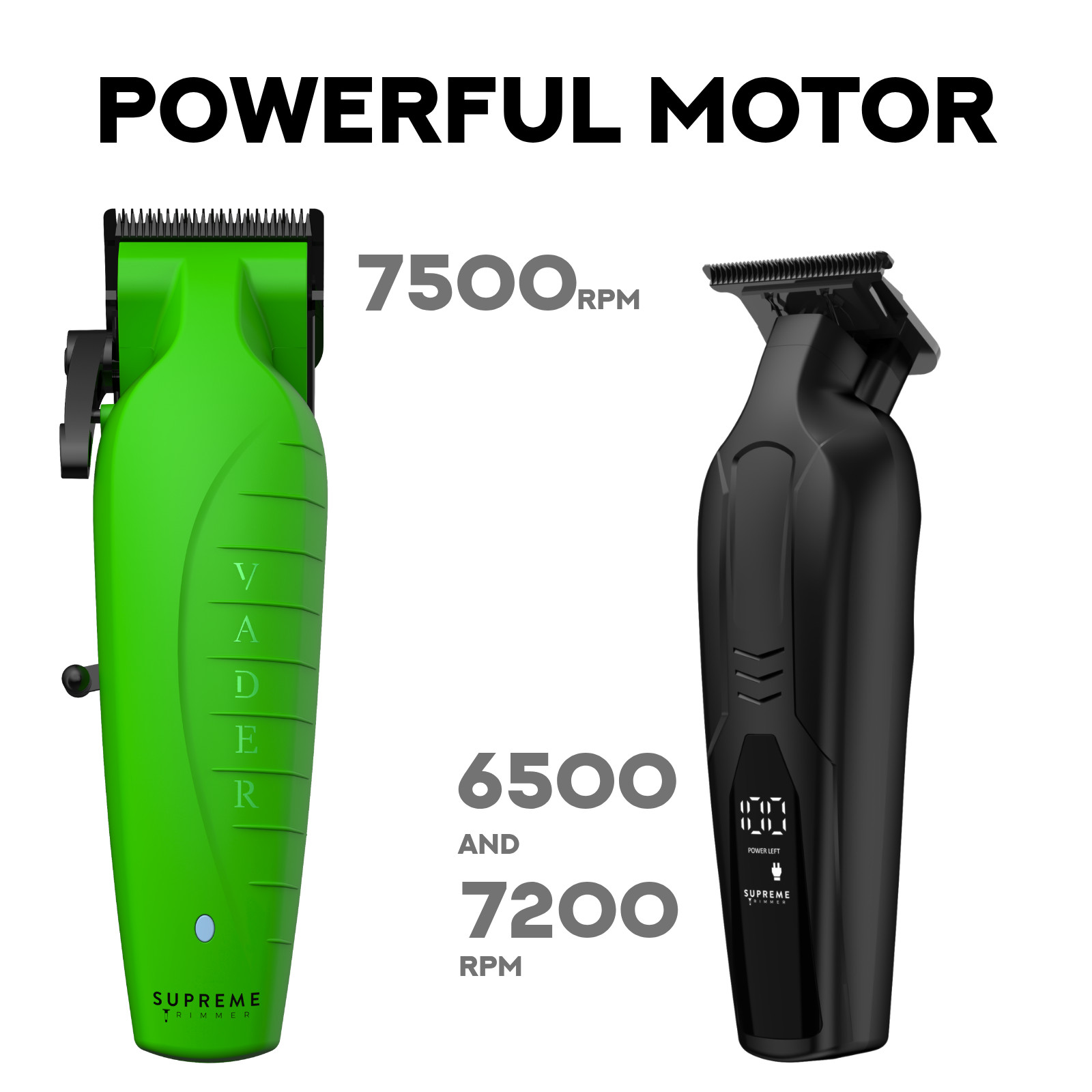 Supreme Trimmer 2-in-1 Vader Clipper & Trimmer DLC Set | STC5098 & ST3778 Acid