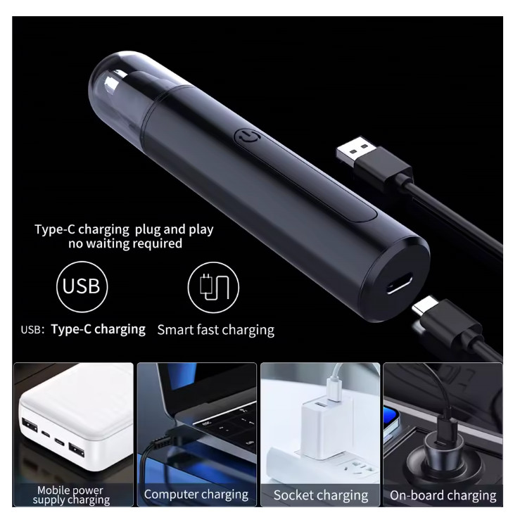 Ear and Nose Hair Trimmer with LED indicator USB Rechargeable Water Resistant