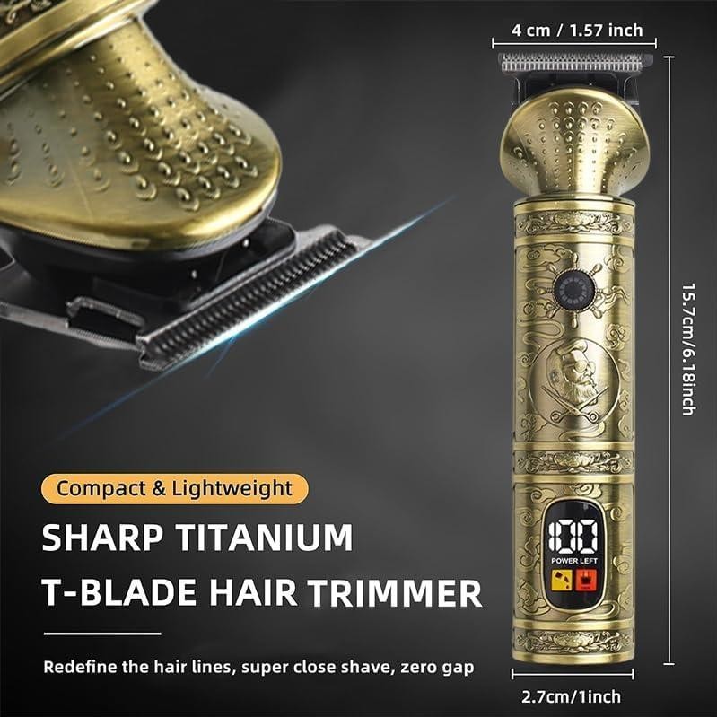 Trimmer Kit Professional Hair Clipper Zero Gapped T-Blade Electric Shaver Razor