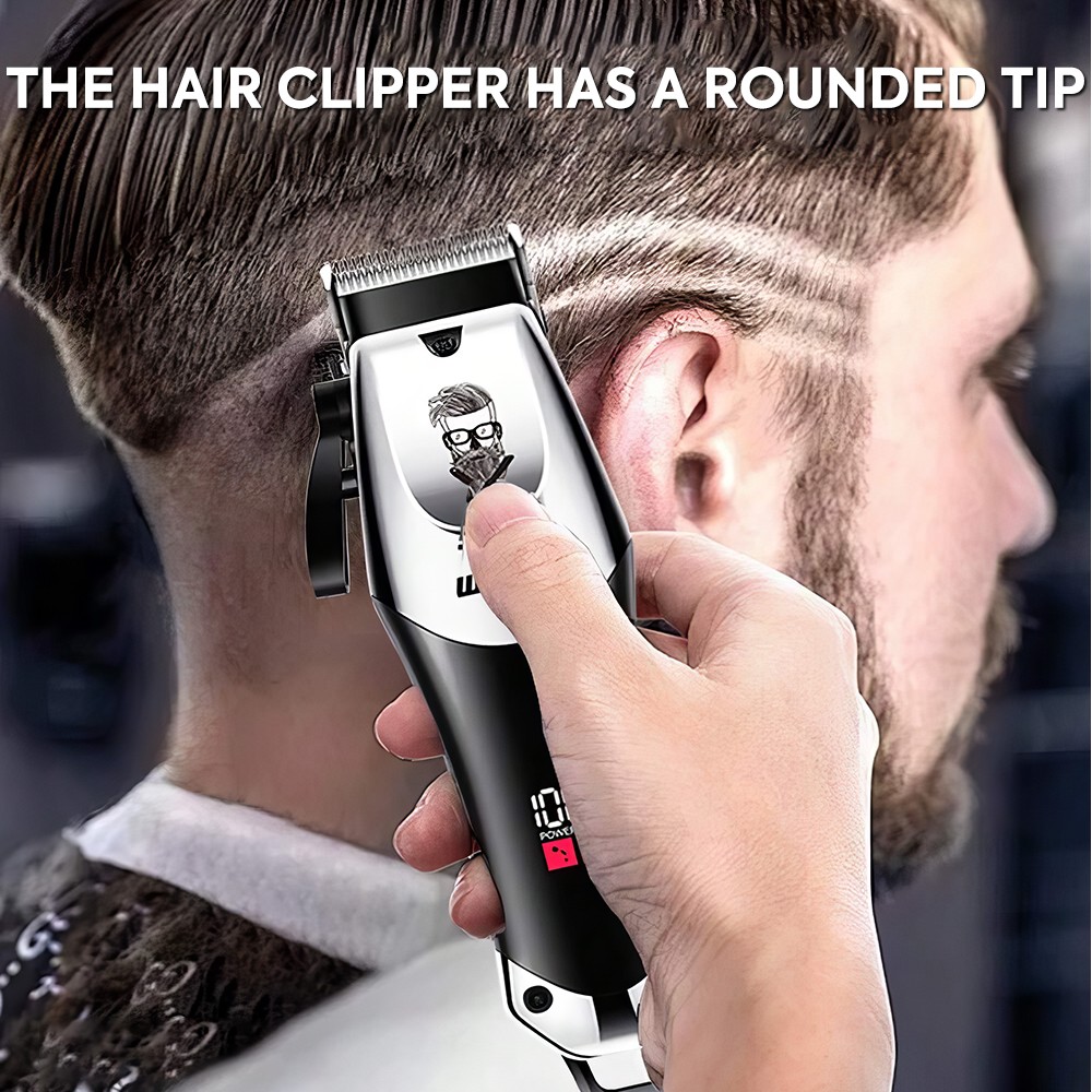 Professional Hair Clipper Trimmer Set Mens Cordless Hair Cutter USB Barbers Kit