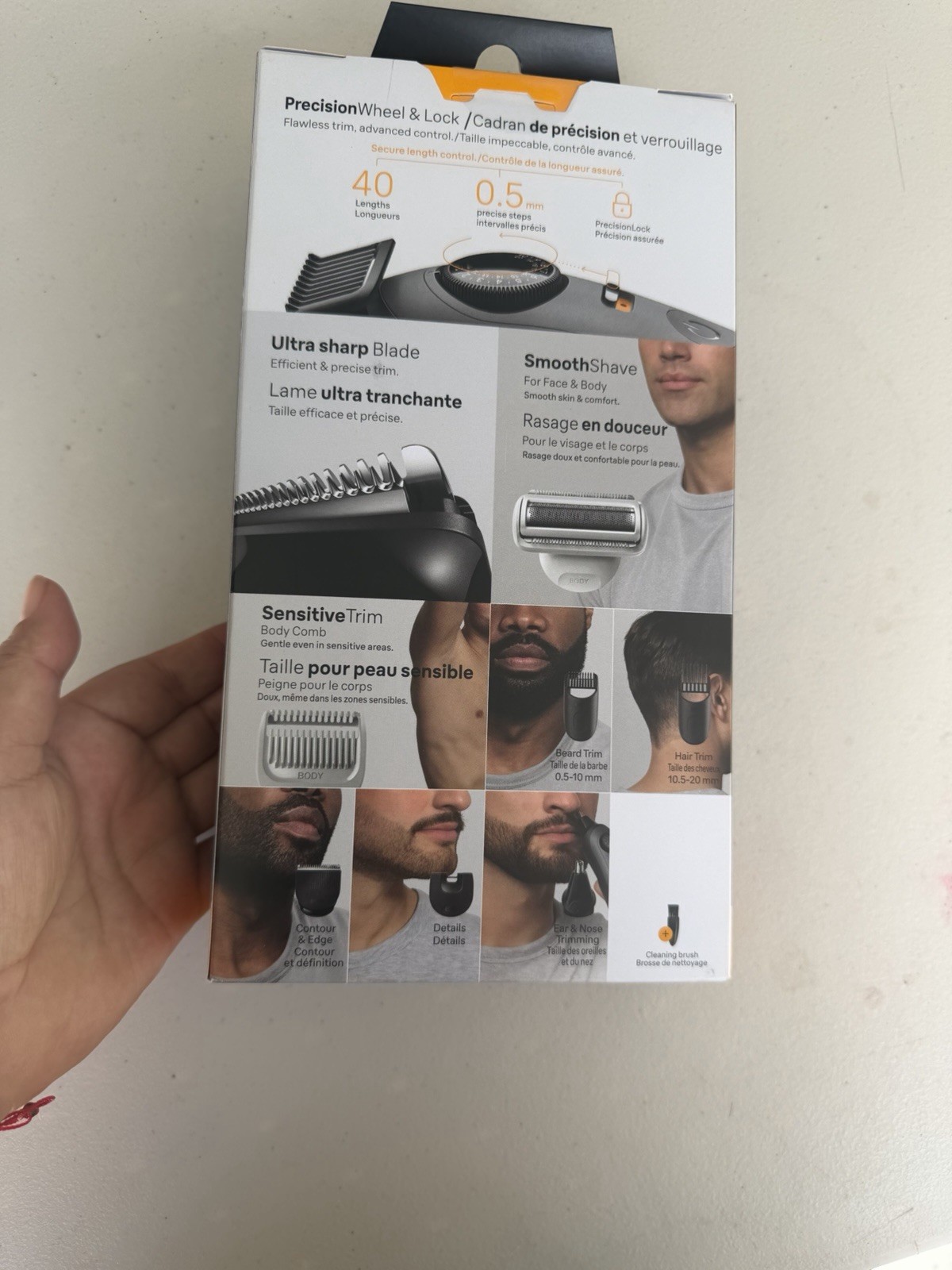 Braun All-in-One Series 5 40-in-1 Trimmer Kit Waterproof Face/Body Black