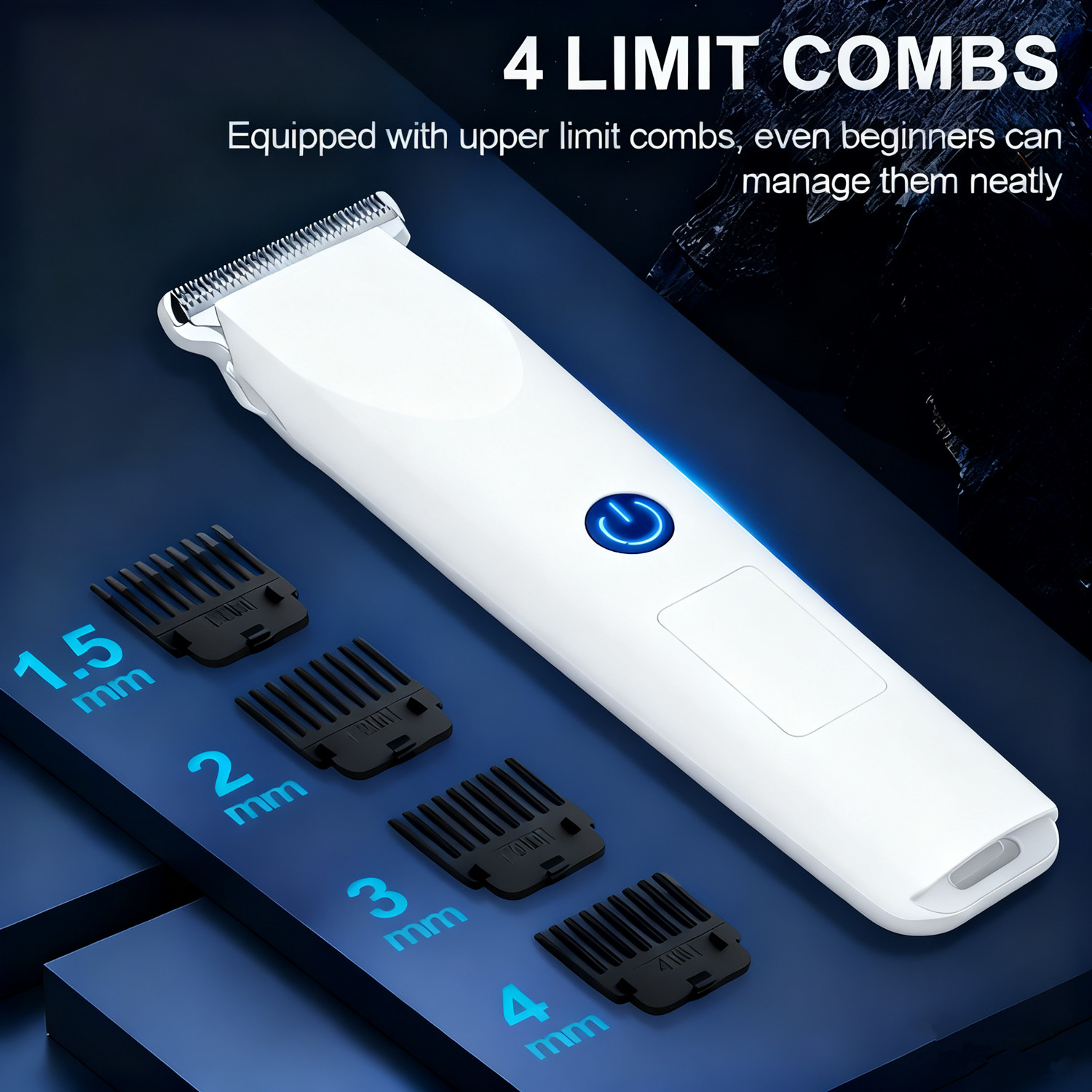 Men Electric Beard Trimmer Hair Clippers Cutting Mustache Barber Shaving Machine
