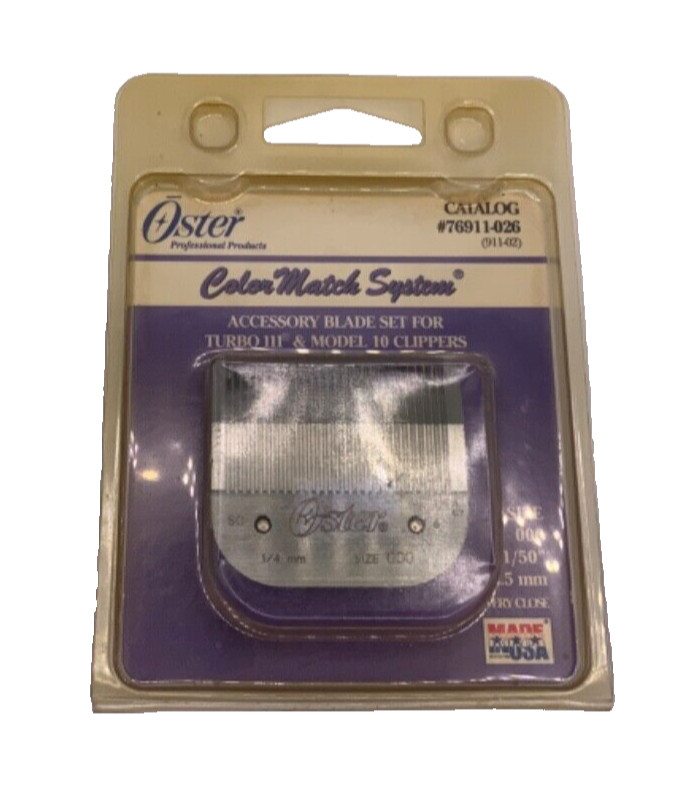 Oster Accessory Blade Set Turbo 111 & Model 10 Clippers (Size 000 1/50″ 0.5mm)