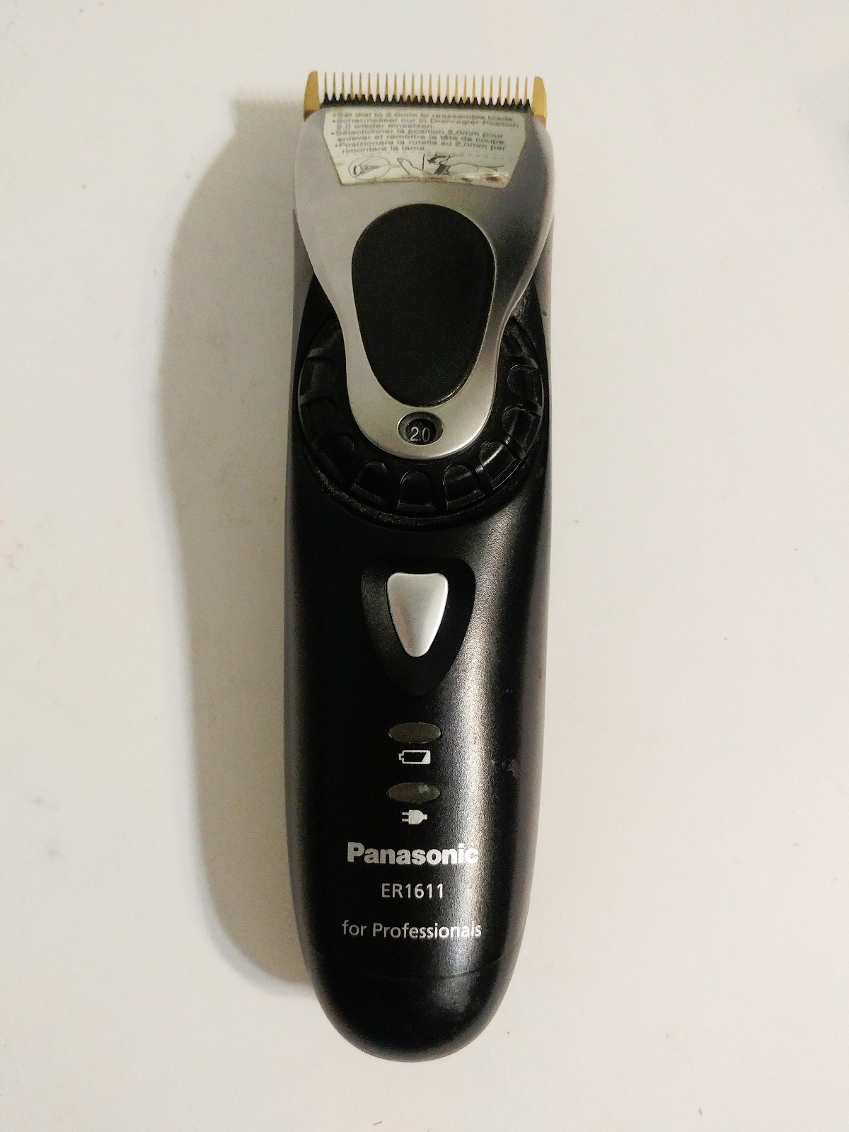 Panasonic ER 1611 Professional Hair Clipper ER1611 Black Gold