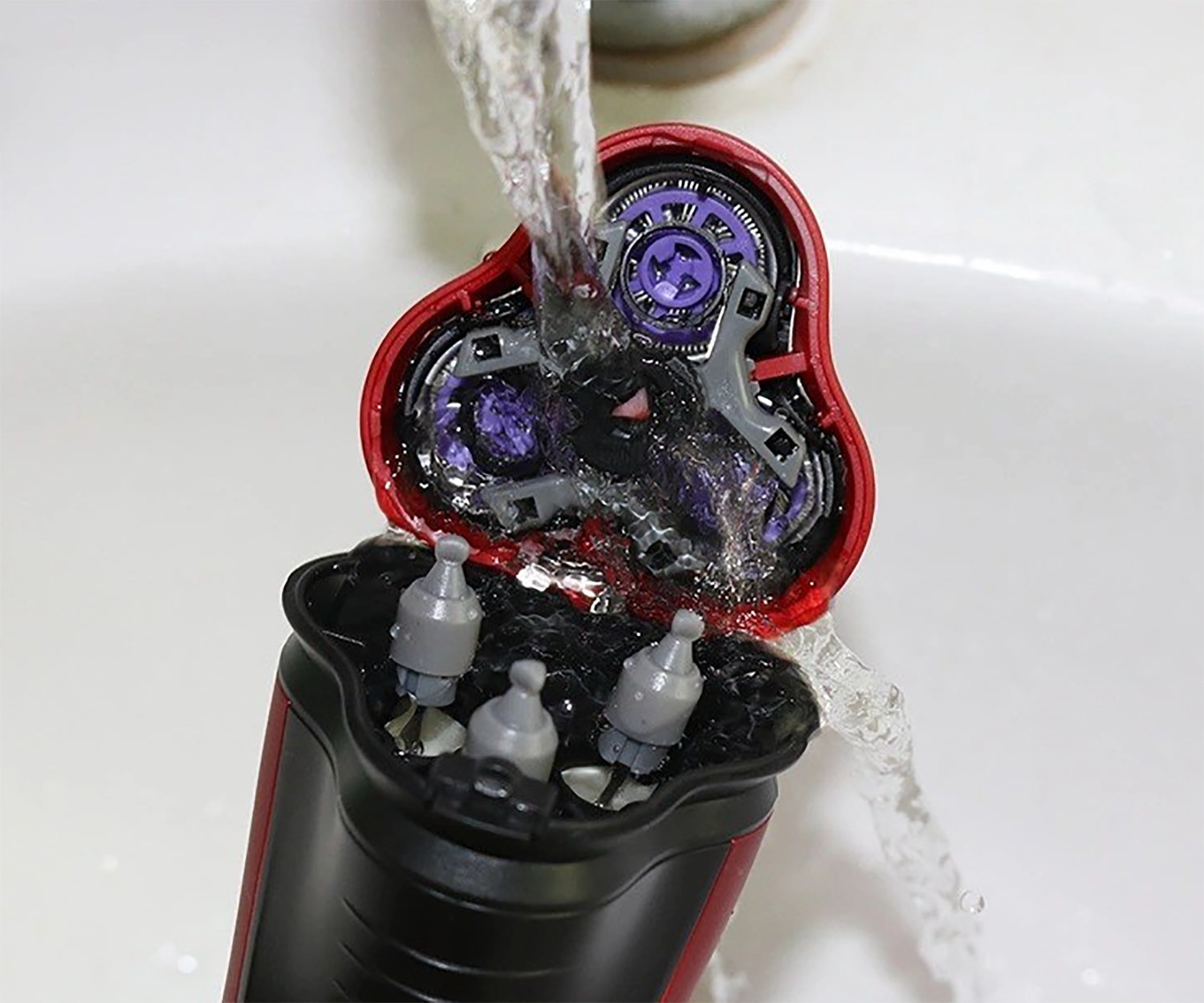 Men’s Razor Rotary Waterproof Electric Shaver Pop-Up Trimmer Wet Dry Cordless US