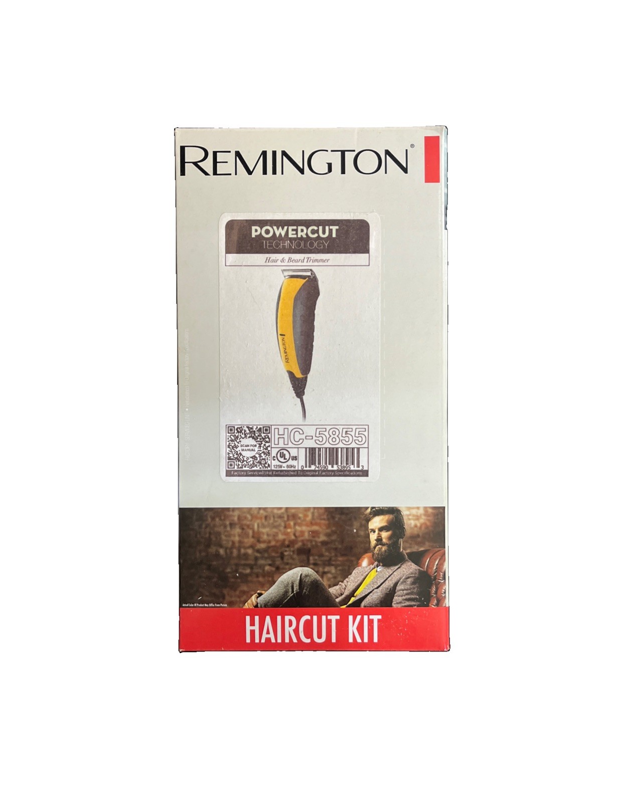 Remington Virtually Indestructible Barbershop Clipper HC5855 Haircut Kit + Acces