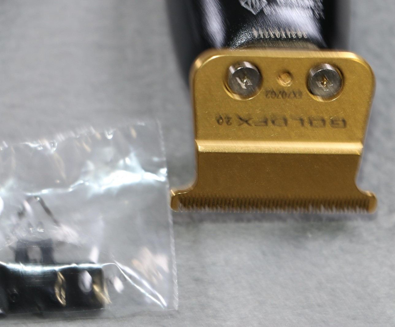 BaByliss PRO BlackFX FX787BN Cordless Trimmer Exposed T-Blade Gold Blades Kit