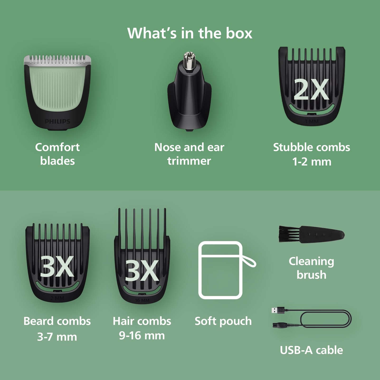 Philips All-in-One 3000 Series 13 in 1 Trimmer Beard Styler & Men’s Hair Clipper