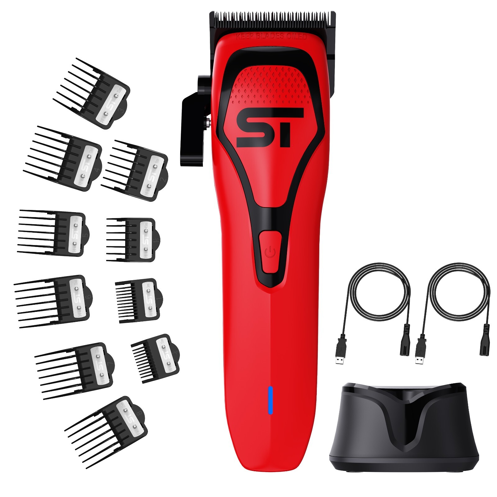 Supreme Trimmer DARKSTAR 72 DLC Taper Clipper w/ Magnetic Vector Motor | Red