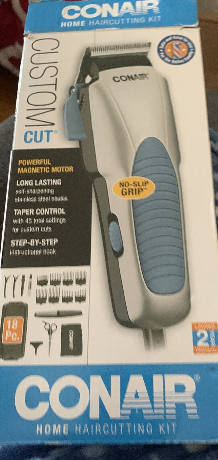 Conair Custom Cut 18-piece Home Hair Cutting Kit with No Slip Grip